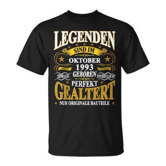 Legenden Sind Im Oktober 1993 Geboren 30 Geburtstag Lustig V2 T-Shirt - Seseable