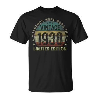 Legenden Wurden 1938 Geboren T-Shirt, 85. Geburtstag Mann V3 - Seseable