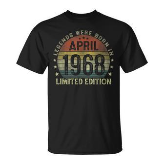 Legenden Wurden Im April 1968 Geschenk 55 Geburtstag Mann V8 T-Shirt - Seseable
