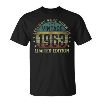 Legenden Wurden Im 1963 Geboren T-Shirt, 60. Geburtstag Mann - Seseable
