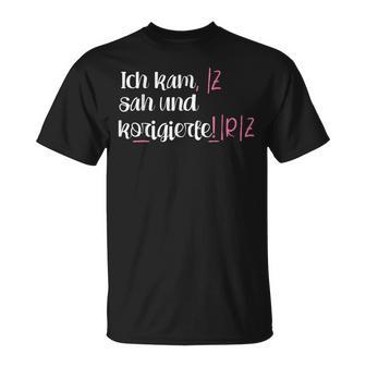 Lehrer Lehrerin Spruch Schule Beruf Schüler T-Shirt - Seseable