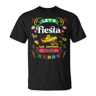 Lets Fiesta San Antonio Style Party Cinco De Mayo Fiesta Unisex T-Shirt | Mazezy CA