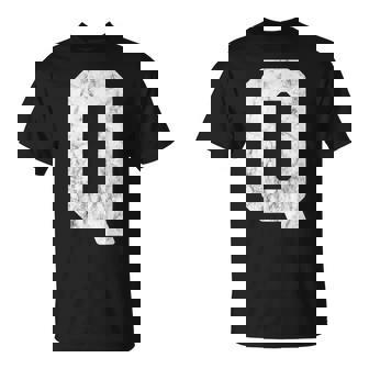 Letter Q Monogram Initial T-Shirt - Seseable