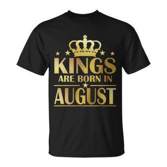 Limited Edition Kings Are Born In August Unisex T-Shirt - Monsterry UK