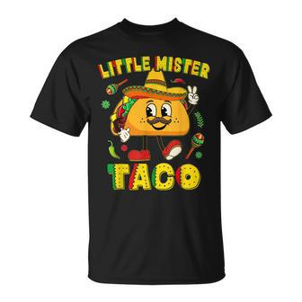 Little Mister Taco Cinco De Mayo Kid Toddler Boy Tacos Unisex T-Shirt | Mazezy