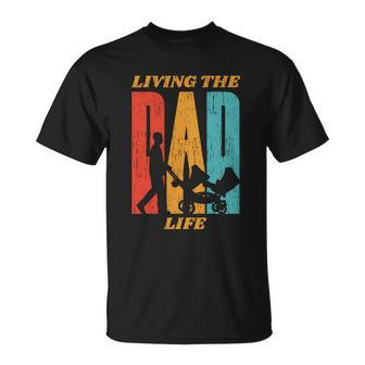 Living The Dad Life Retro Unisex T-Shirt - Monsterry