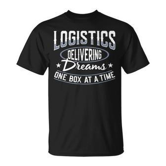 Logistics Manager Delivering Logistician Logistics Officer Unisex T-Shirt | Mazezy