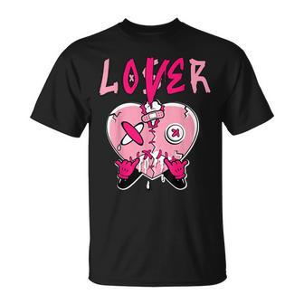 Loser Lover Heart Dripping Low Triple Pink Matching Unisex T-Shirt | Mazezy DE