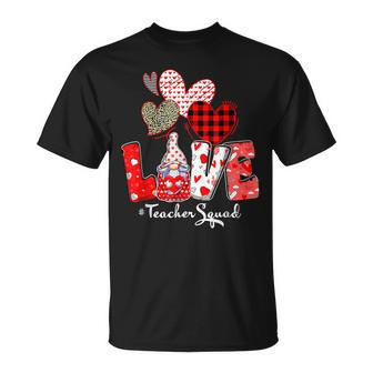 Love Gnome Teacher Squad Happy Valentine Gnome Teacher T-Shirt - Seseable