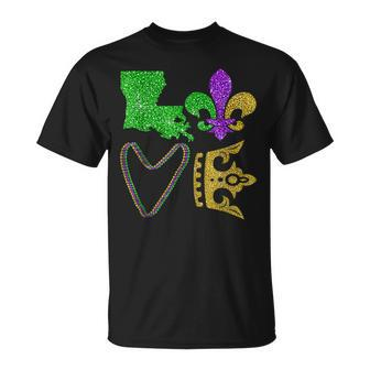 I Love Mardi Gras Mardi Gras T-Shirt - Seseable