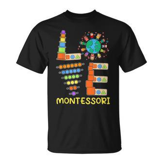 Love Teacher Montessori Education Back To School T-shirt - Seseable