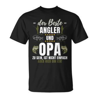 Lustiges Angel Angeln Fischen Fischer Angler Opa Spruch T-Shirt - Seseable