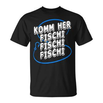 Lustiges Angeln Fischer Geschenk Fischen Angler Köder Rute T-Shirt - Seseable