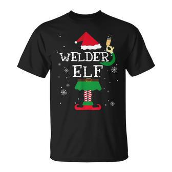 Lustiges Weihnachtskostüm Für Die Ganze Familie Welder Elf T-Shirt - Seseable