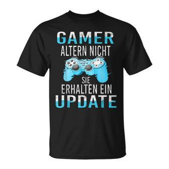 Lustiges Zocken Gamer Update Jungs Gaming Nerd T-Shirt - Seseable