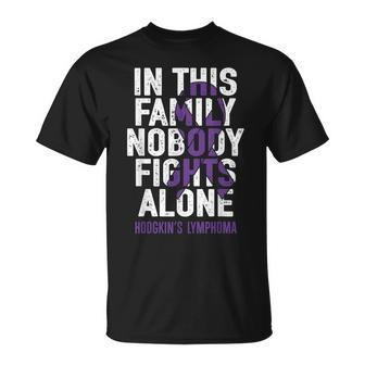 Lymphoma Support Squad Family Hodgkins Lymphoma Awareness T-shirt - Seseable