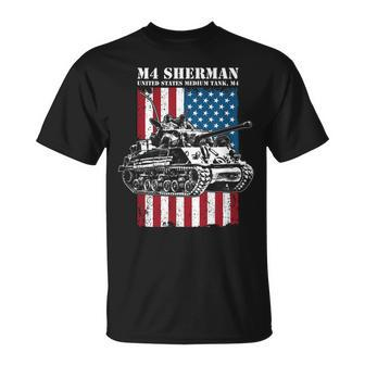 M4 Sherman Ww2 Tank Medium Tank M4 Unisex T-Shirt | Mazezy