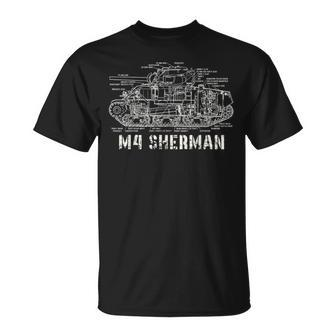 M4 Sherman Wwii Army Tank Military Unisex T-Shirt | Mazezy