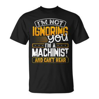 Mens Machinist Operator Vintage Fathers Day For Dad T-Shirt - Seseable