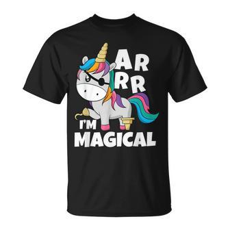Im Magical Caribbean Buccaneer Toddler Girl Unicorn Pirate T-Shirt - Seseable