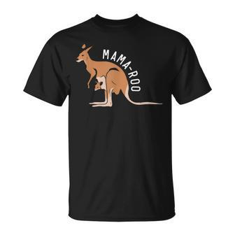 Mama Roo Kangaroo Lover Australia Best Mom Ever Unisex T-Shirt - Seseable