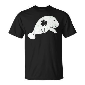 Manatees St Patricks Day Shirt Lover Save Irish Floaty Gift Unisex T-Shirt | Mazezy