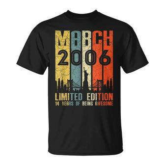March 2006 T Shirt 14 Year Old Shirt 2006 Birthday Gifts Unisex T-Shirt | Mazezy