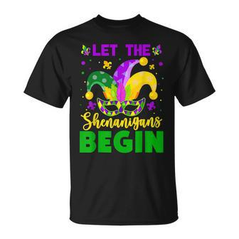 Mardi Gras Costume Let The Shenanigans Begin Mardi Gras 2023 V2 T-Shirt - Seseable