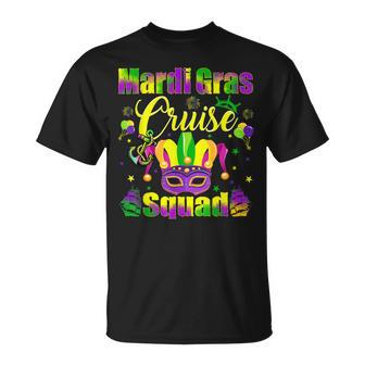 Mardi Gras Cruise Squad Family Matching Carnival Costume T-Shirt - Seseable