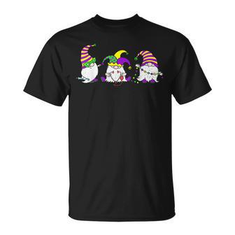 Mardi Gras Gnomes Holding Mask Love Mardi Gras Gnome 2023 T-Shirt - Seseable