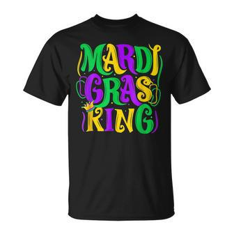 Mardi Gras King New Orleans Mens Fat Tuesdays T-Shirt - Seseable