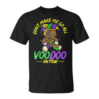 Mardi Gras Voodoo Doll Jester Masquerade Parade Party T-Shirt - Seseable