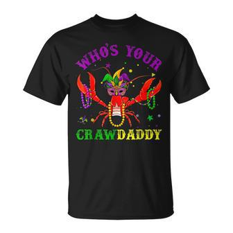 Mardi Gras Whos Your Crawfish & New Orleans T-Shirt - Seseable