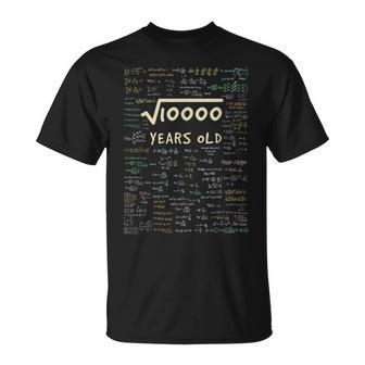 Mathe Geburtstag Geschenk 100 Jahre Opa Oma 100 Geburtstag T-Shirt - Seseable