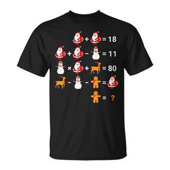 Mathematical Equations Quiz Math Teacher Christmas T-shirt - Thegiftio UK