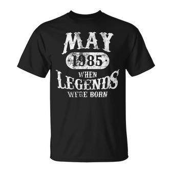 May 1985 Birthday 34Th Birthday The Living Legend Unisex T-Shirt | Mazezy