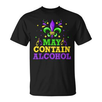 May Contain Alcohol Cute Mardi Gras 2023 Party T-Shirt - Seseable