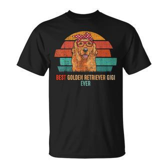 Mb Vintage Best Golden Retriever Gigi Ever Dog Pets Lovers W Unisex T-Shirt - Seseable