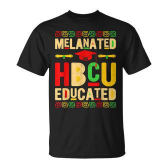 Melanated Hbcu Educated Historically Black African Pride T-Shirt - Seseable