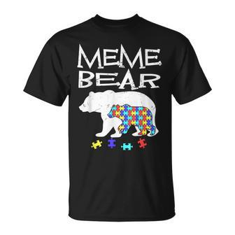 Meme Bear Autism Awareness Autism Mama Mom Mommy T-shirt - Thegiftio UK