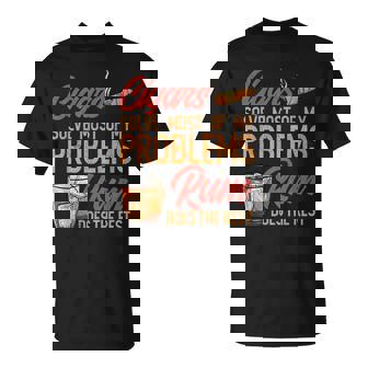 Mens Cigar And Rum Lovers I Cuban Cigar  Unisex T-Shirt