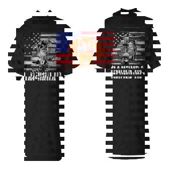Mens Patriotic Dachshund Dad American Flag 4Th Of July  Bbmmkr Unisex T-Shirt