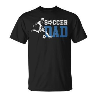 Mens Soccer Dad Life For Fathers Day Birthday Gift For Men Funny Unisex T-Shirt - Seseable