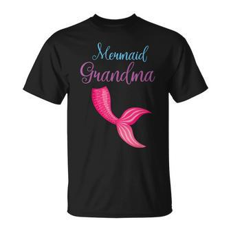 Mermaid Grandma Mom T For Women Granny Gift Unisex T-Shirt | Mazezy
