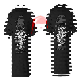 Merry Bikemas Biker Rocker Motorradfahrer Weihnachten Fest T-Shirt - Seseable