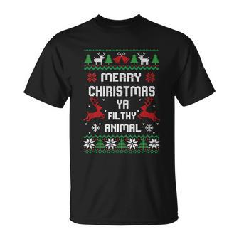 Merry Christmas Animal Filthy Ya 2021 Tshirt Unisex T-Shirt - Monsterry DE