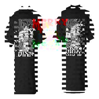 Merry Christmas Cute Unicorn Santa Hat Toddler Girl T-shirt - Thegiftio UK