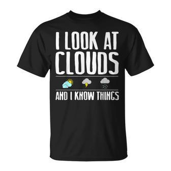Meteorologist Cool Chaser Weather Forecast Clouds T-Shirt - Seseable