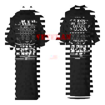 Military Family Veteran My Dad Us Veteran My Hero Unisex T-Shirt | Mazezy