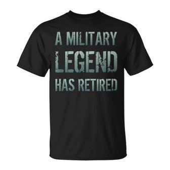 A Military Legend Has Retired Soldier Retirement Veteran T-shirt - Seseable
